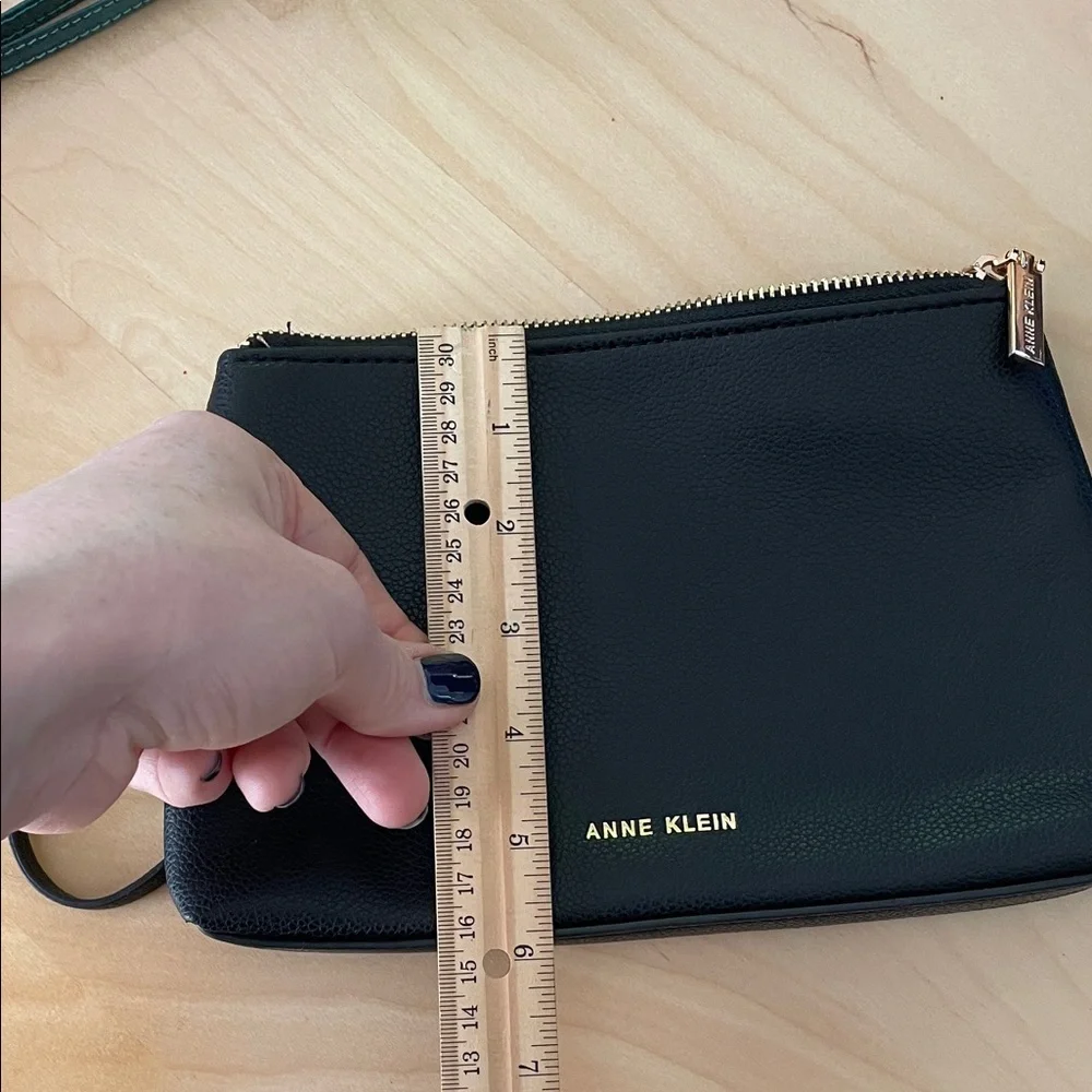 Anne Klein Black Wristlet Clutch